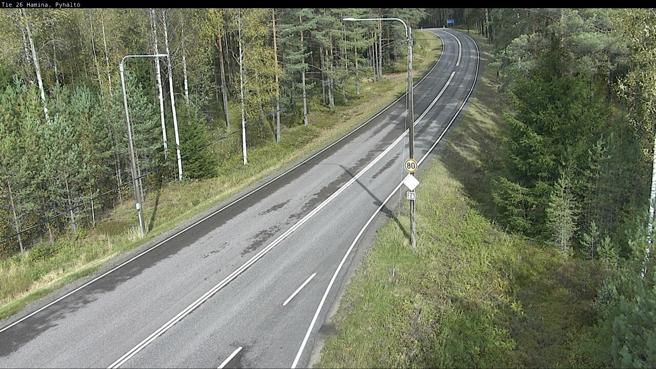 Kelikamerat Kuva Tie 26 Hamina, Pyhältö, Hamina, Kymenlaakso