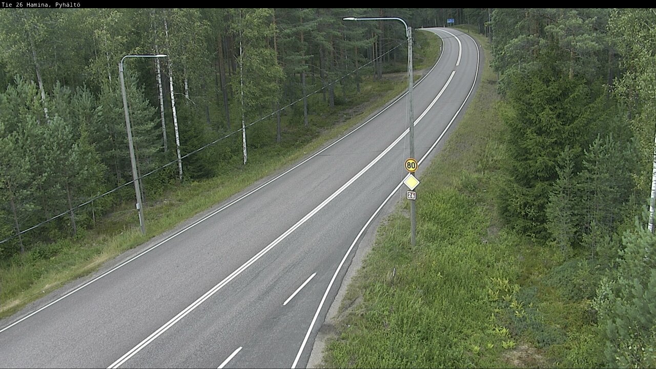 Kelikamerat Kuva Tie 26 Hamina, Pyhältö, Hamina, Kymenlaakso