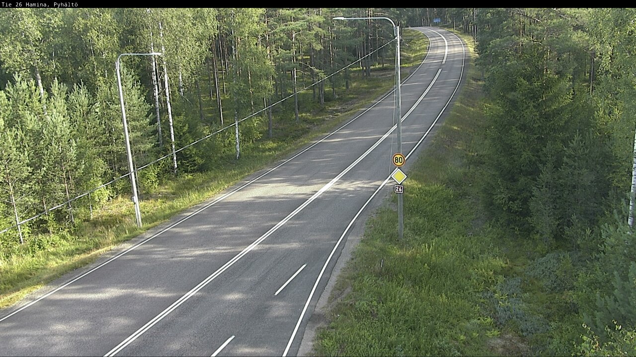 Weather Camera Image Road 26 Hamina, Pyhältö, Hamina, Kymenlaakso
