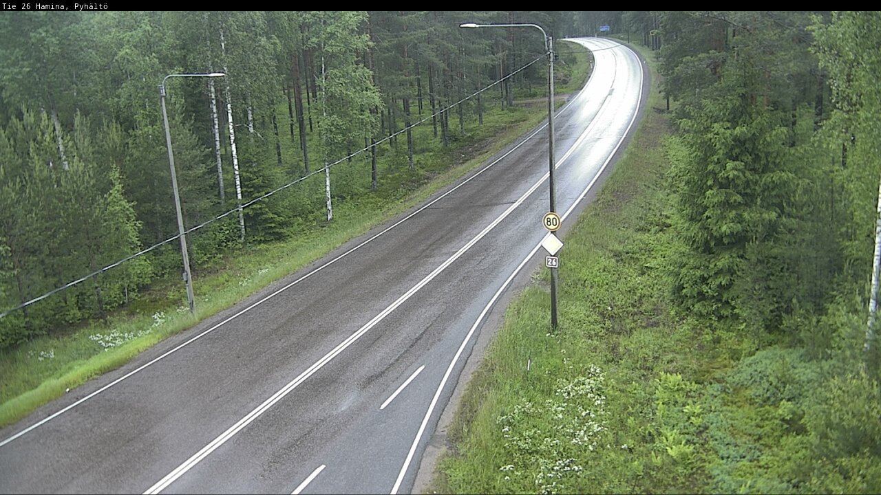 Kelikamerat Kuva Tie 26 Hamina, Pyhältö, Hamina, Kymenlaakso