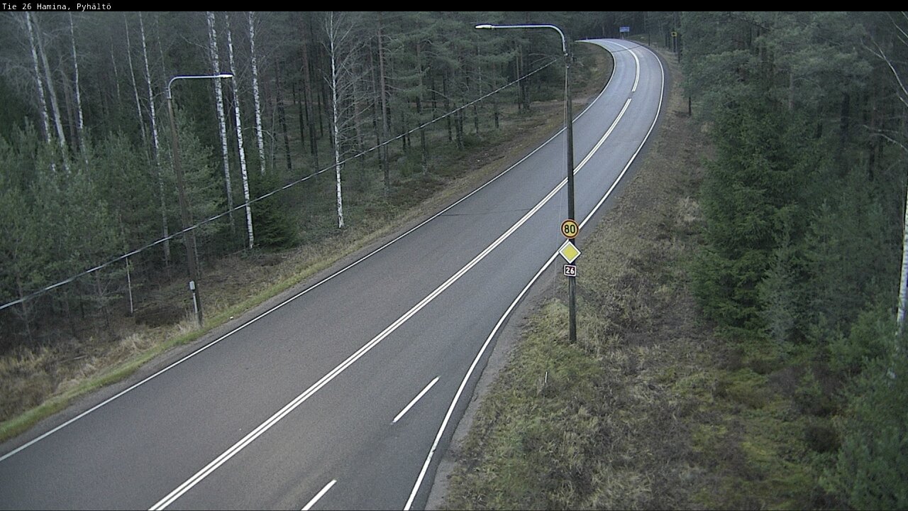 Kelikamerat Kuva Tie 26 Hamina, Pyhältö, Hamina, Kymenlaakso