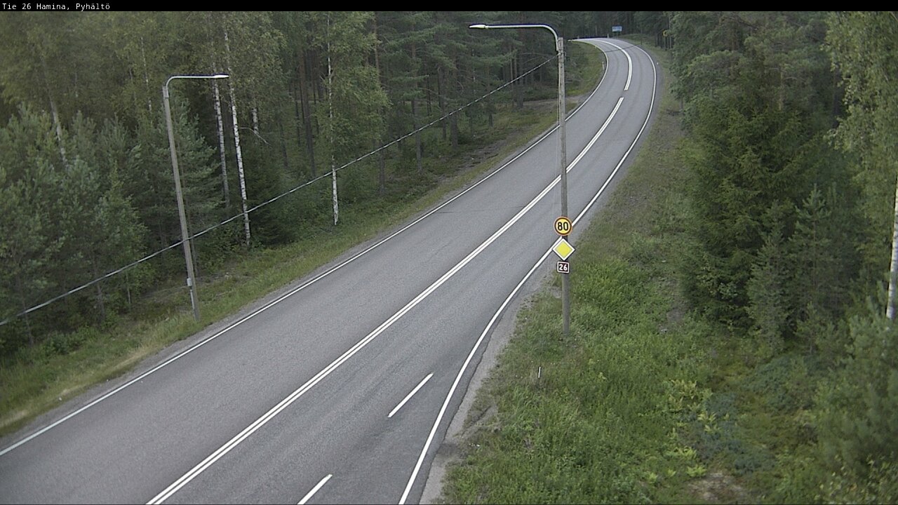 Kelikamerat Kuva Tie 26 Hamina, Pyhältö, Hamina, Kymenlaakso