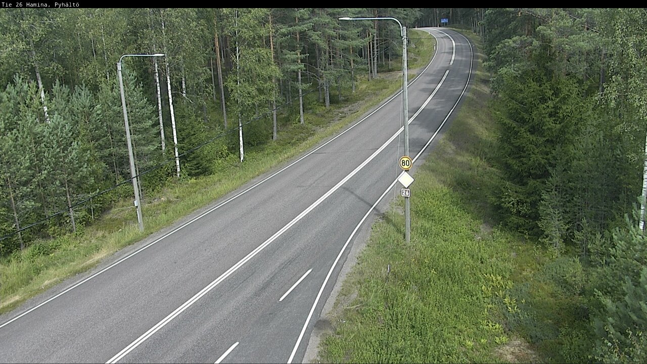 Kelikamerat Kuva Tie 26 Hamina, Pyhältö, Hamina, Kymenlaakso