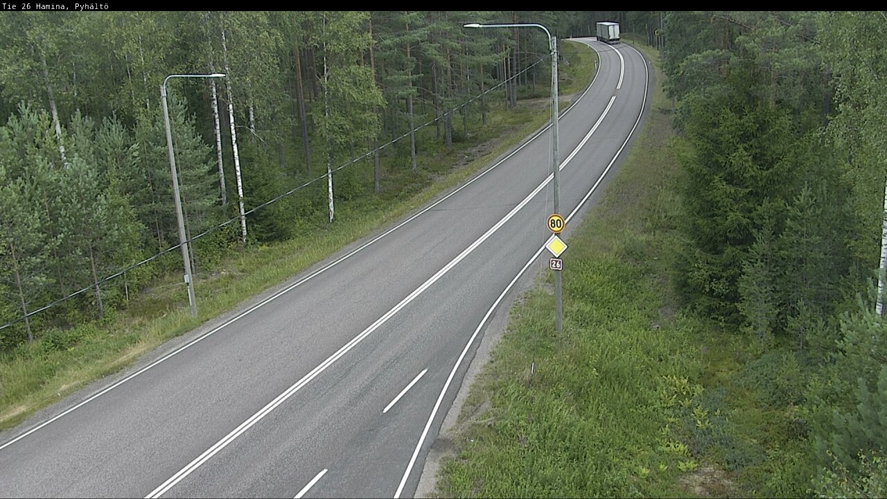 Weather Camera Image Road 26 Hamina, Pyhältö, Hamina, Kymenlaakso