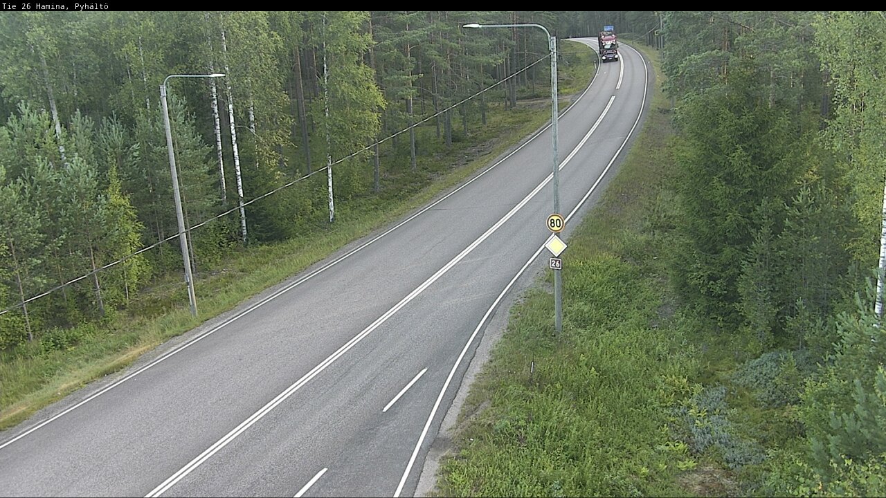 Weather Camera Image Road 26 Hamina, Pyhältö, Hamina, Kymenlaakso