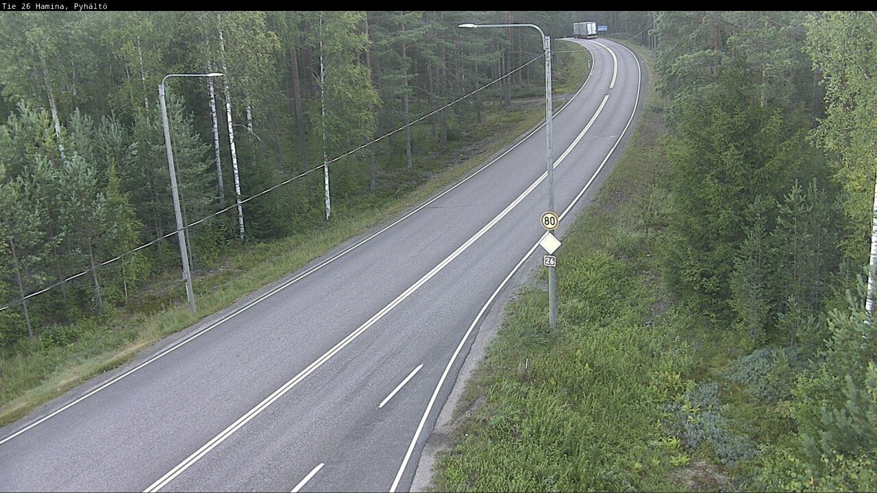 Weather Camera Image Road 26 Hamina, Pyhältö, Hamina, Kymenlaakso