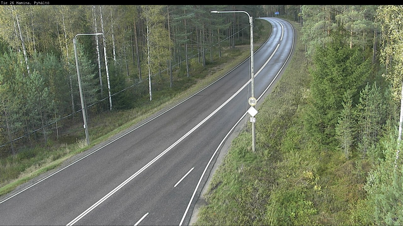 Kelikamerat Kuva Tie 26 Hamina, Pyhältö, Hamina, Kymenlaakso
