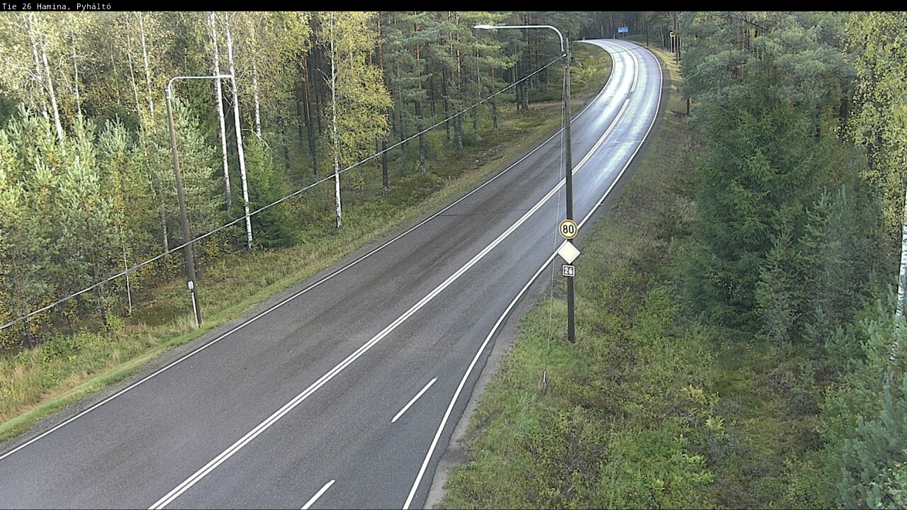 Kelikamerat Kuva Tie 26 Hamina, Pyhältö, Hamina, Kymenlaakso