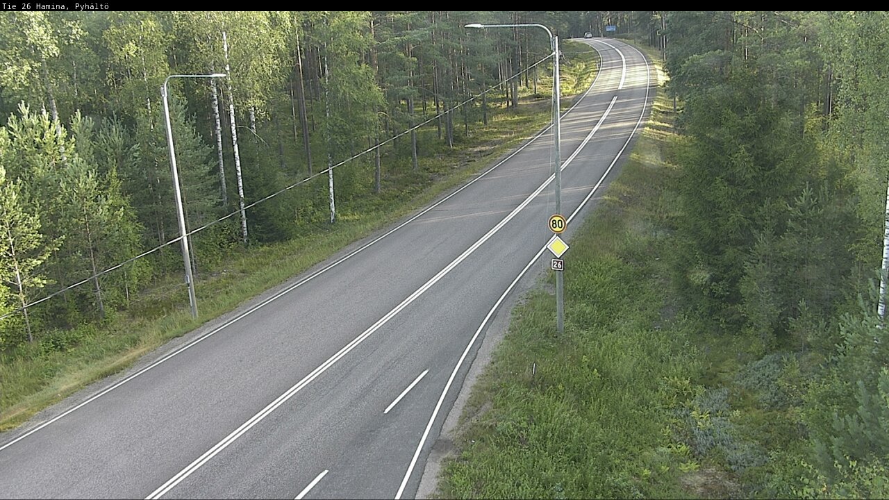 Weather Camera Image Road 26 Hamina, Pyhältö, Hamina, Kymenlaakso