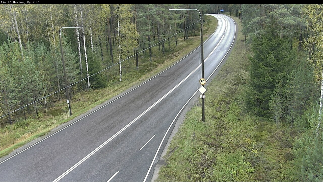 Weather Camera Image Road 26 Hamina, Pyhältö, Hamina, Kymenlaakso