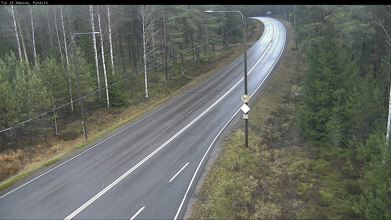 Kelikamerat Kuva Tie 26 Hamina, Pyhältö, Hamina, Kymenlaakso