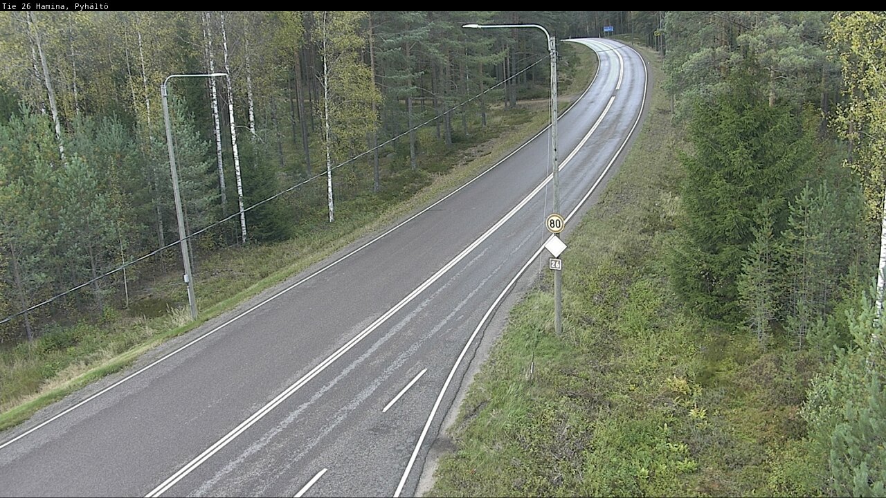 Kelikamerat Kuva Tie 26 Hamina, Pyhältö, Hamina, Kymenlaakso