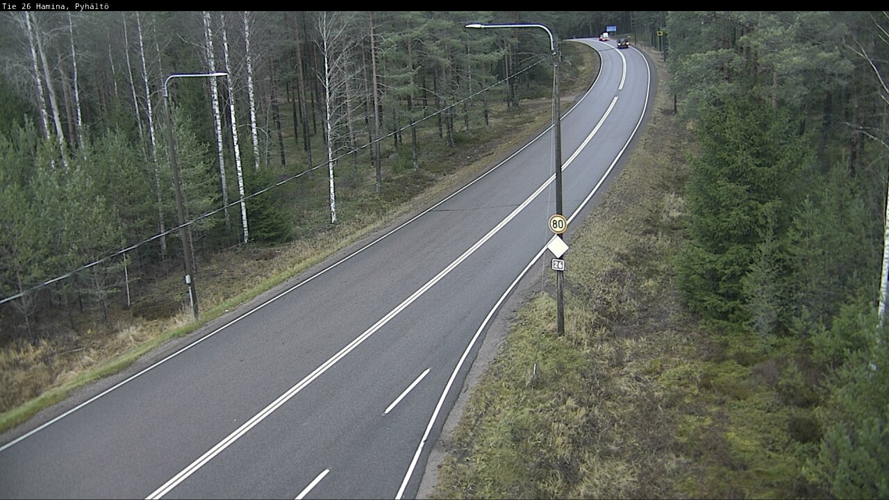 Kelikamerat Kuva Tie 26 Hamina, Pyhältö, Hamina, Kymenlaakso