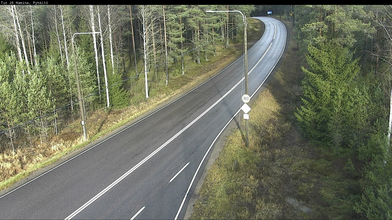 Kelikamerat Kuva Tie 26 Hamina, Pyhältö, Hamina, Kymenlaakso