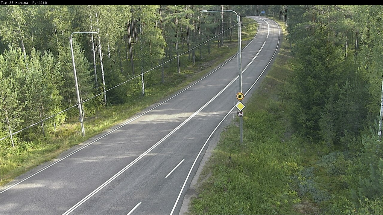 Weather Camera Image Road 26 Hamina, Pyhältö, Hamina, Kymenlaakso