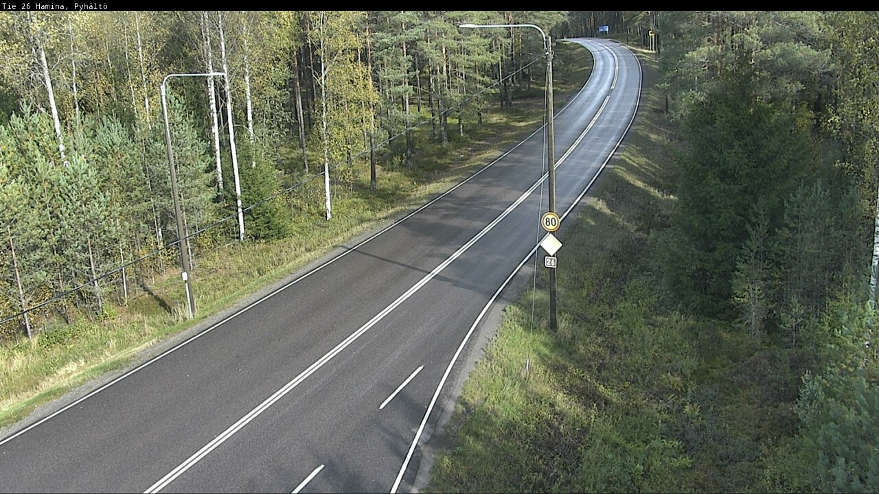 Kelikamerat Kuva Tie 26 Hamina, Pyhältö, Hamina, Kymenlaakso