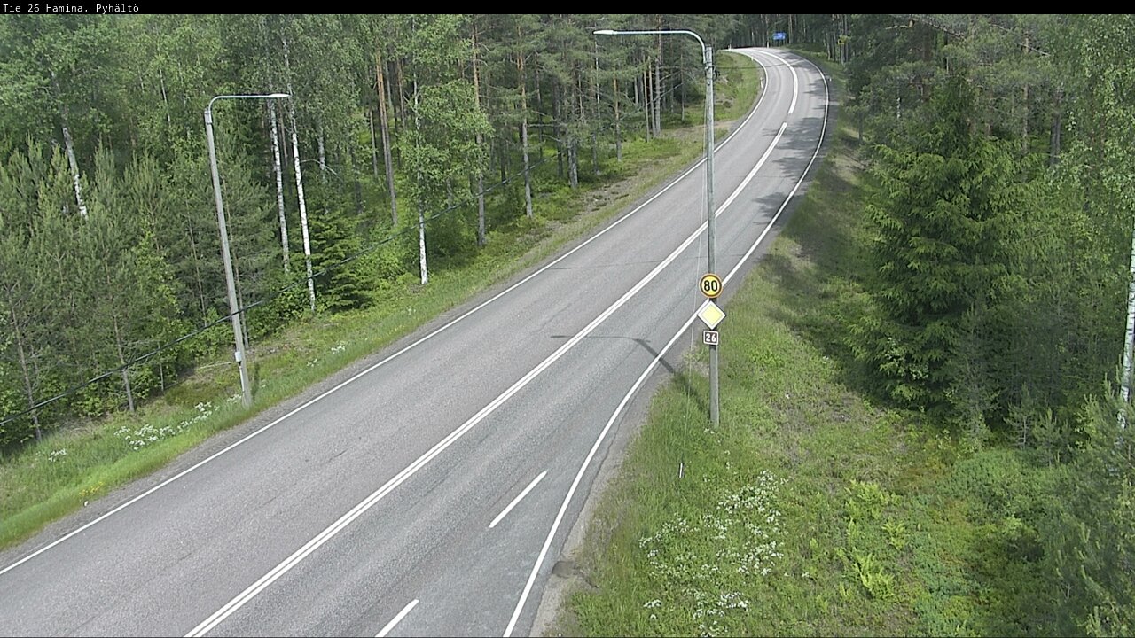 Kelikamerat Kuva Tie 26 Hamina, Pyhältö, Hamina, Kymenlaakso