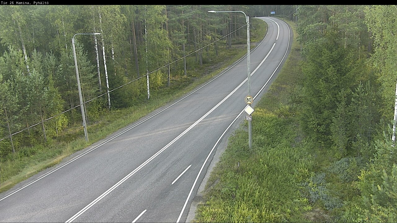 Weather Camera Image Road 26 Hamina, Pyhältö, Hamina, Kymenlaakso