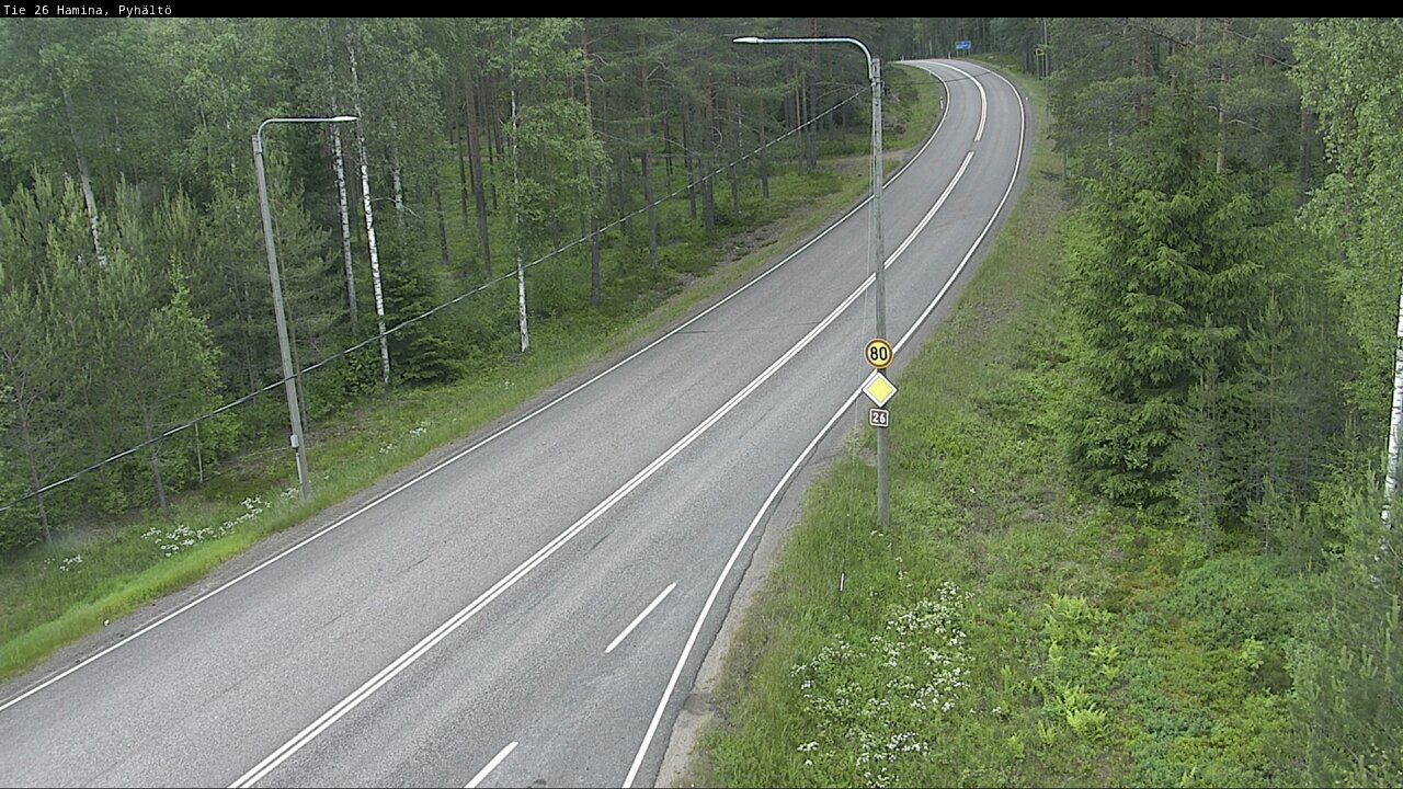 Kelikamerat Kuva Tie 26 Hamina, Pyhältö, Hamina, Kymenlaakso