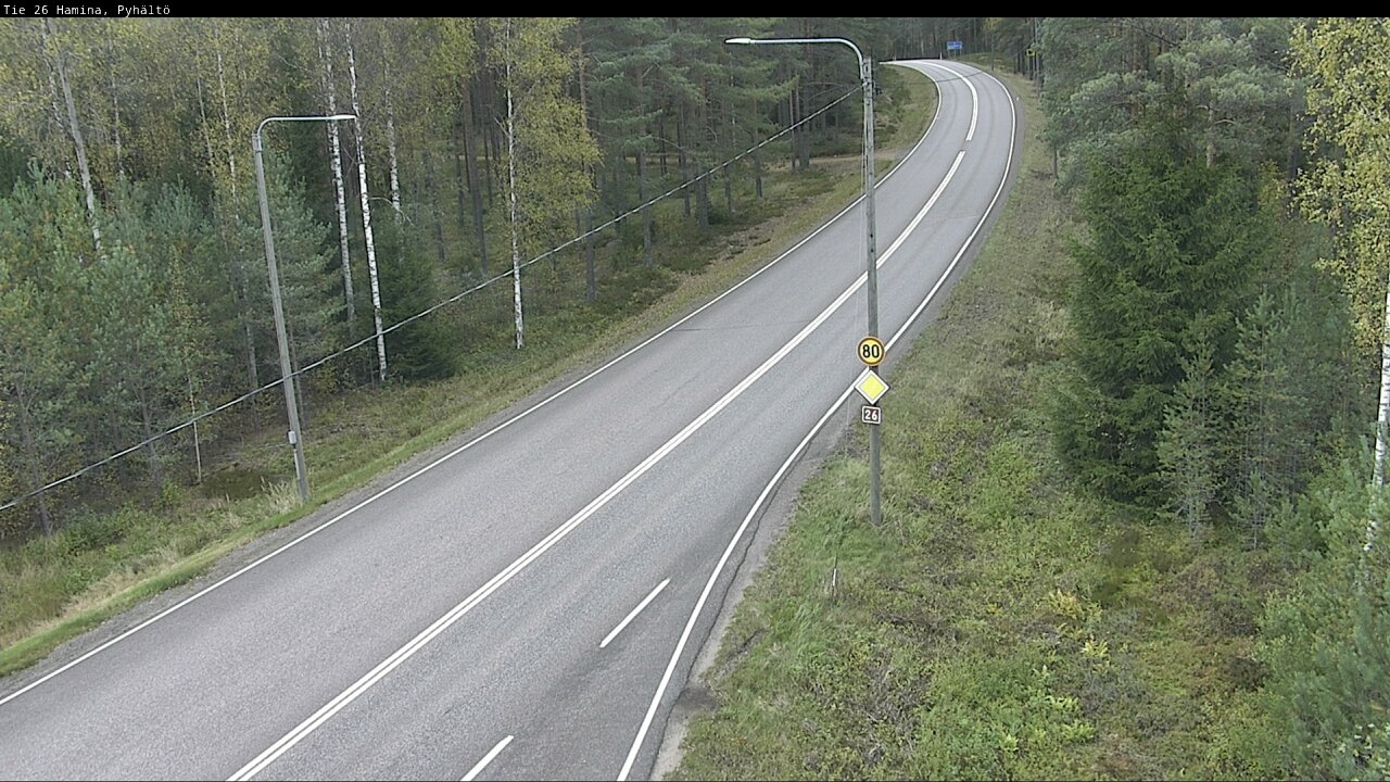 Kelikamerat Kuva Tie 26 Hamina, Pyhältö, Hamina, Kymenlaakso