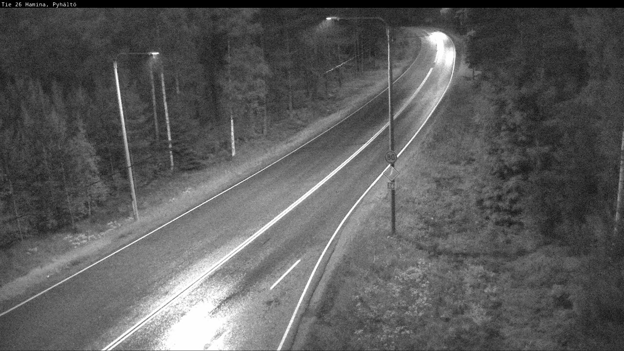 Kelikamerat Kuva Tie 26 Hamina, Pyhältö, Hamina, Kymenlaakso