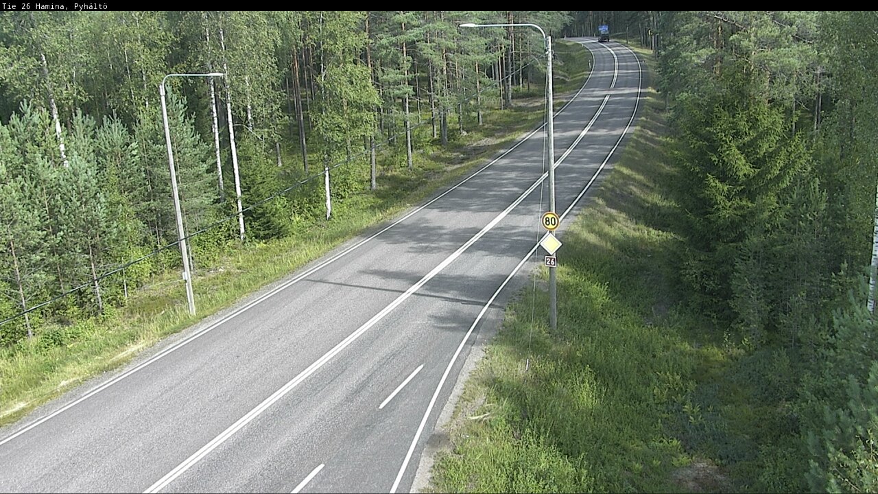 Kelikamerat Kuva Tie 26 Hamina, Pyhältö, Hamina, Kymenlaakso
