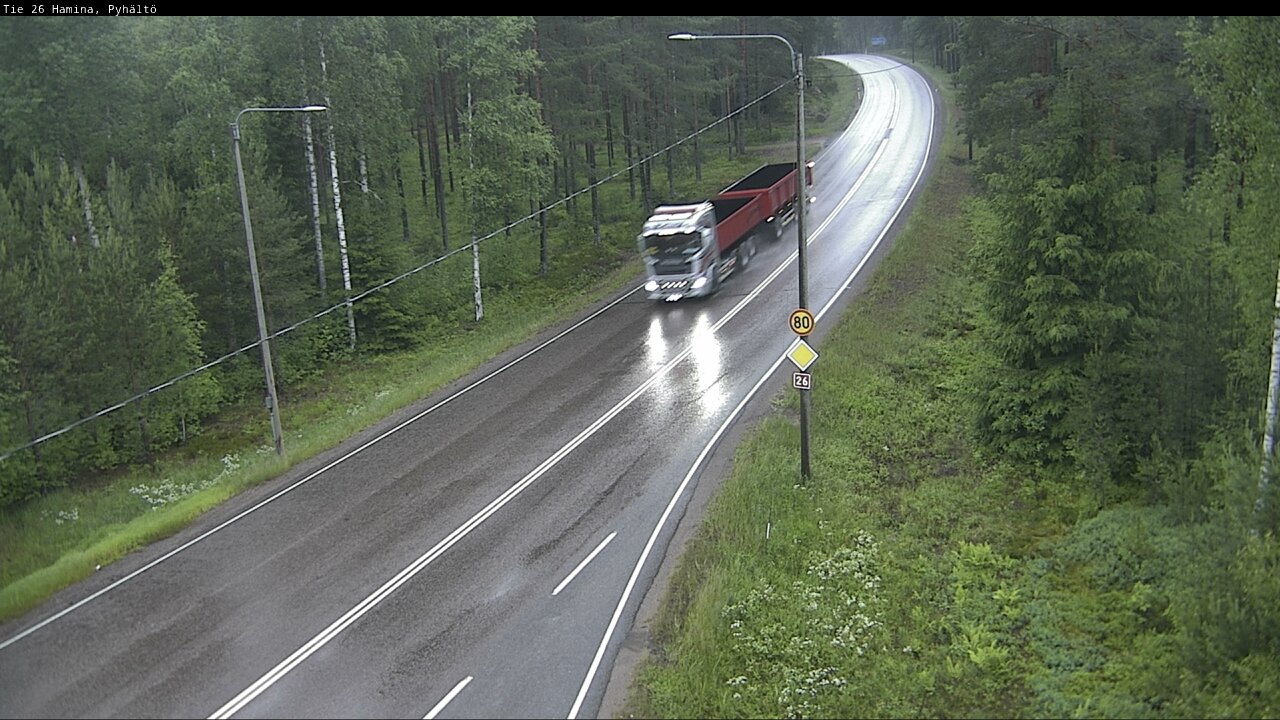 Kelikamerat Kuva Tie 26 Hamina, Pyhältö, Hamina, Kymenlaakso