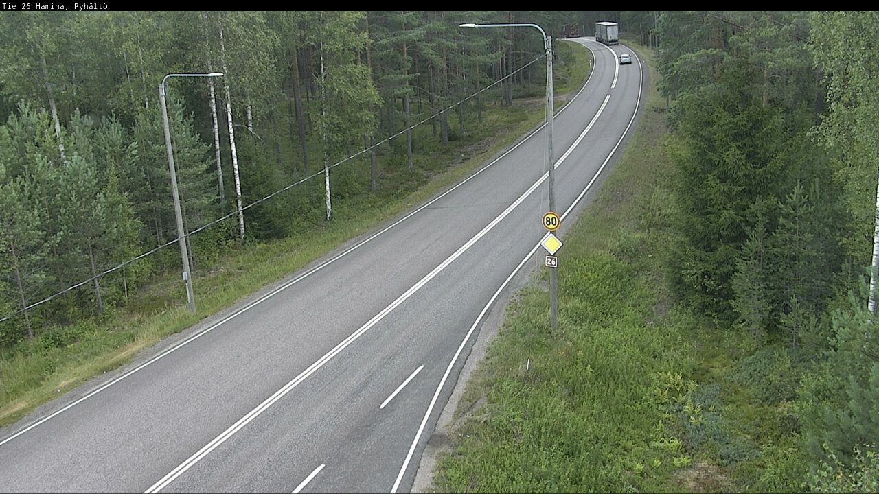 Kelikamerat Kuva Tie 26 Hamina, Pyhältö, Hamina, Kymenlaakso