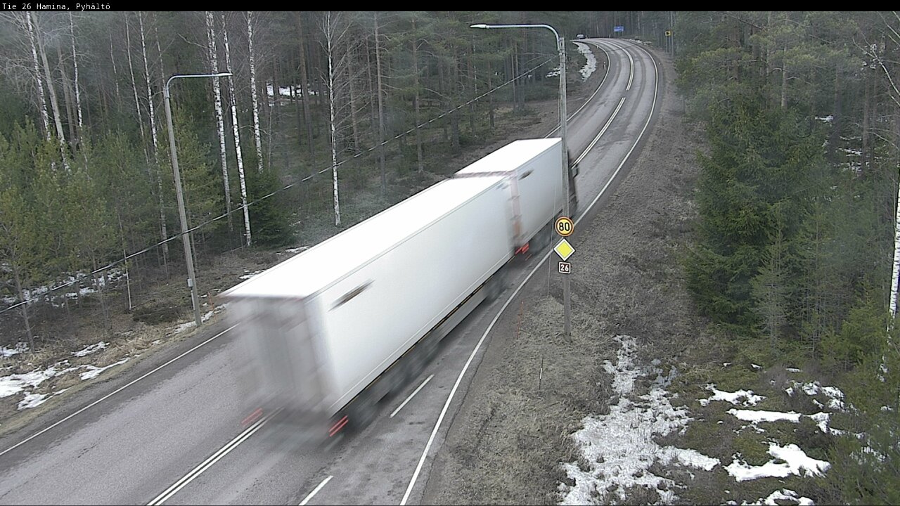 Kelikamerat Kuva Tie 26 Hamina, Pyhältö, Hamina, Kymenlaakso