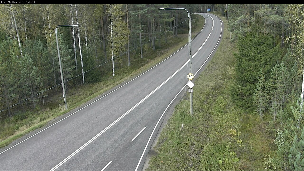 Kelikamerat Kuva Tie 26 Hamina, Pyhältö, Hamina, Kymenlaakso