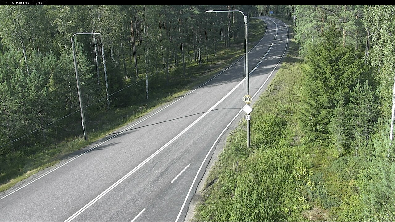 Kelikamerat Kuva Tie 26 Hamina, Pyhältö, Hamina, Kymenlaakso