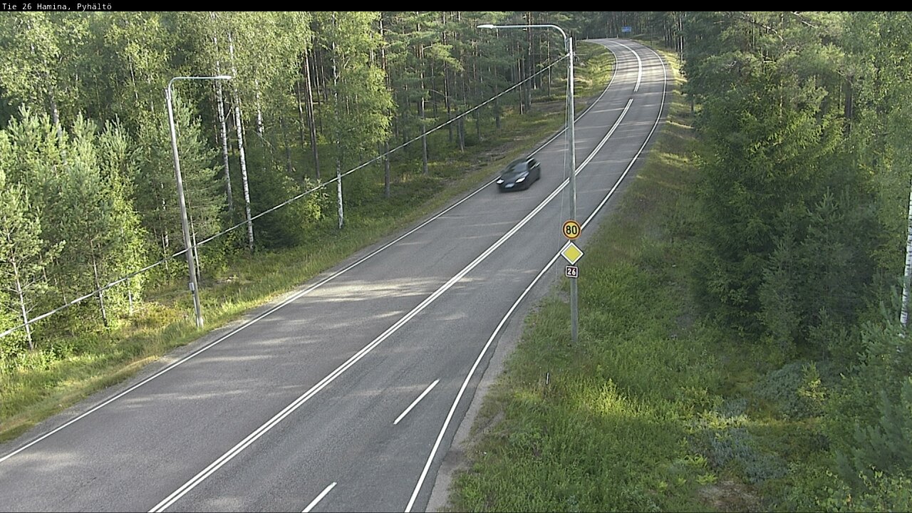 Weather Camera Image Road 26 Hamina, Pyhältö, Hamina, Kymenlaakso