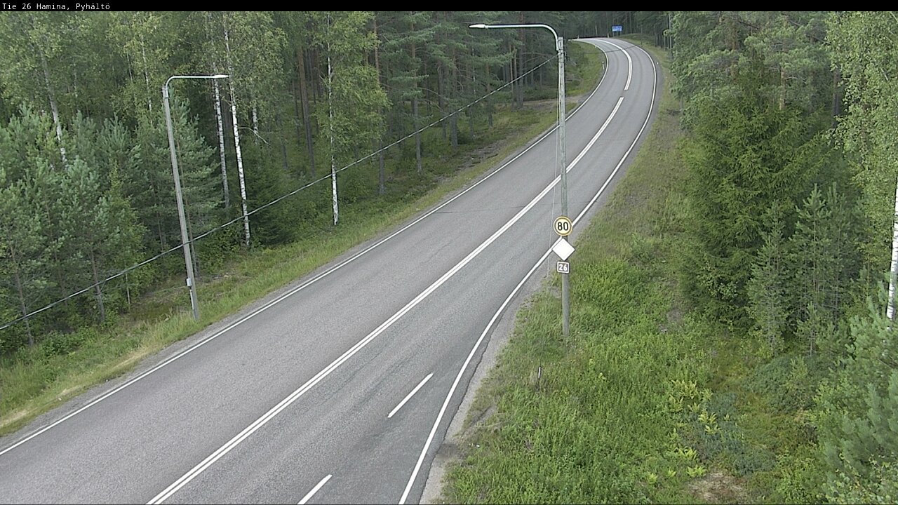 Kelikamerat Kuva Tie 26 Hamina, Pyhältö, Hamina, Kymenlaakso