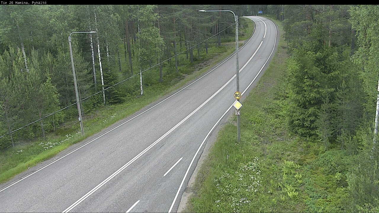 Kelikamerat Kuva Tie 26 Hamina, Pyhältö, Hamina, Kymenlaakso