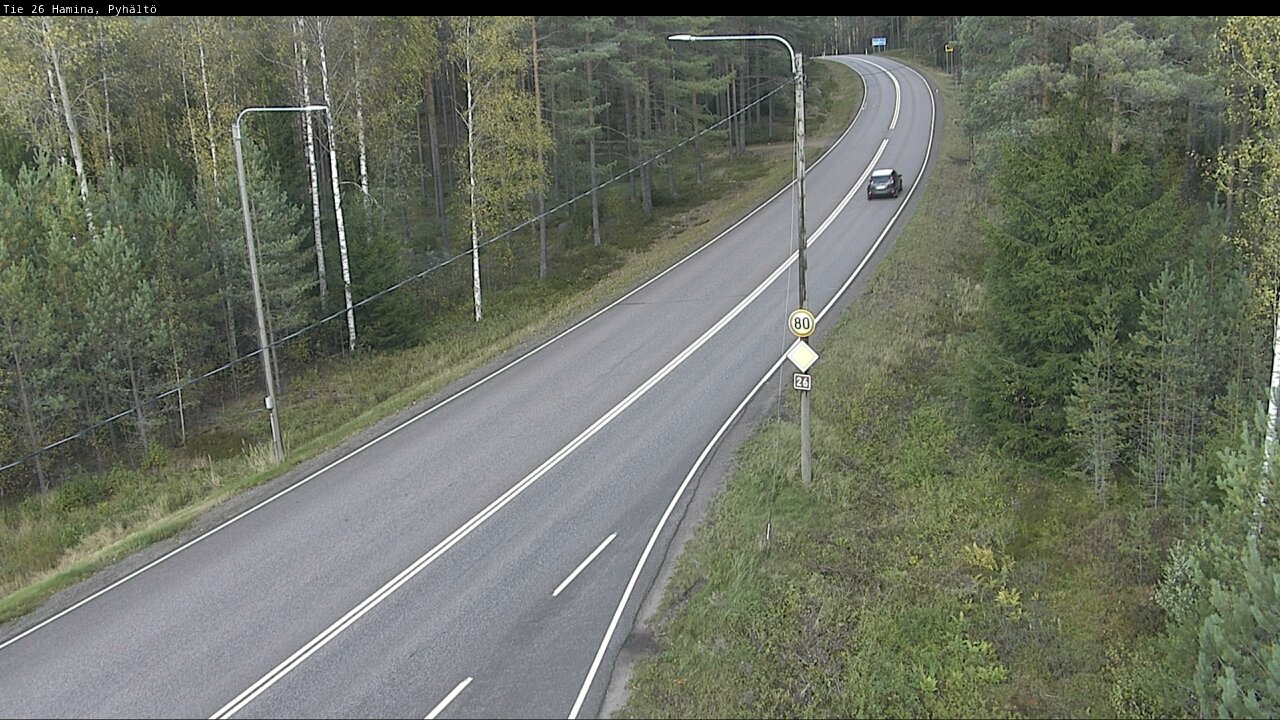 Kelikamerat Kuva Tie 26 Hamina, Pyhältö, Hamina, Kymenlaakso