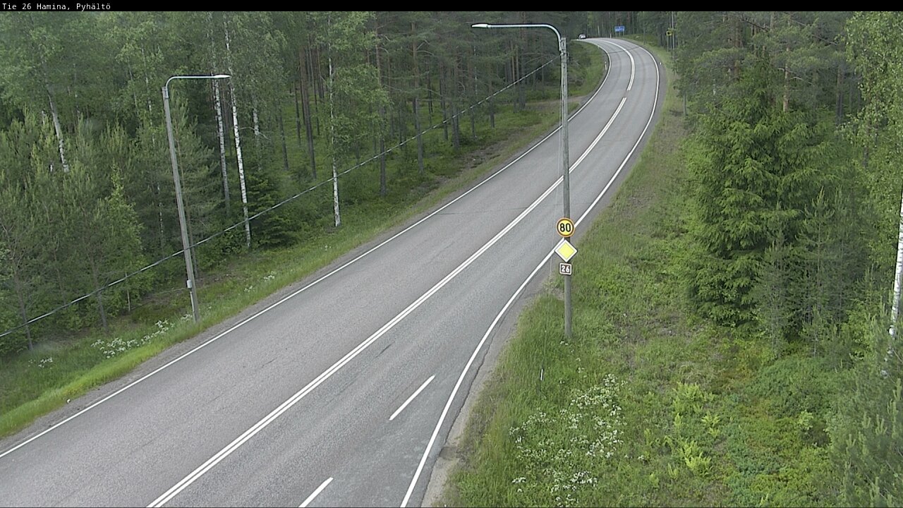 Kelikamerat Kuva Tie 26 Hamina, Pyhältö, Hamina, Kymenlaakso