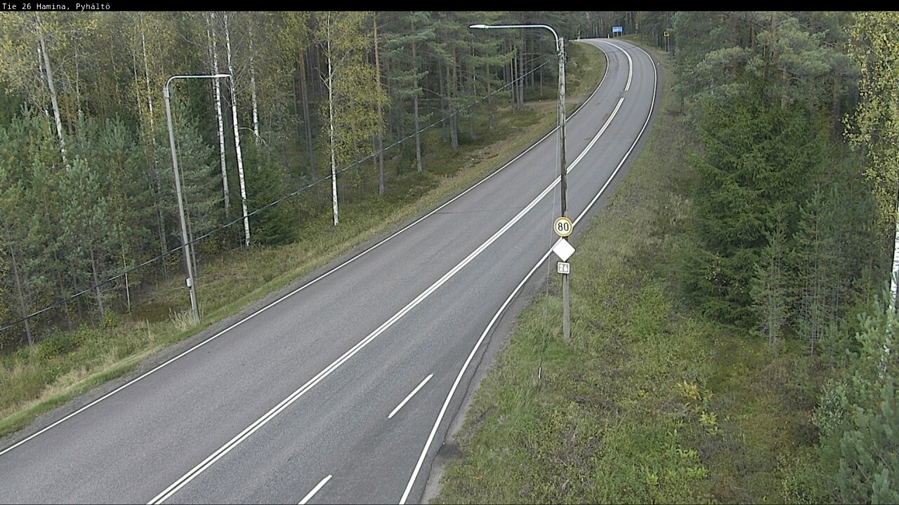 Kelikamerat Kuva Tie 26 Hamina, Pyhältö, Hamina, Kymenlaakso