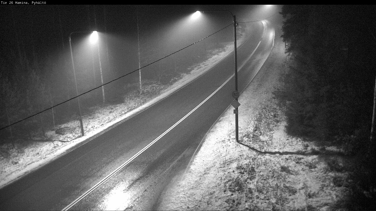 Weather Camera Image Road 26 Hamina, Pyhältö, Hamina, Kymenlaakso