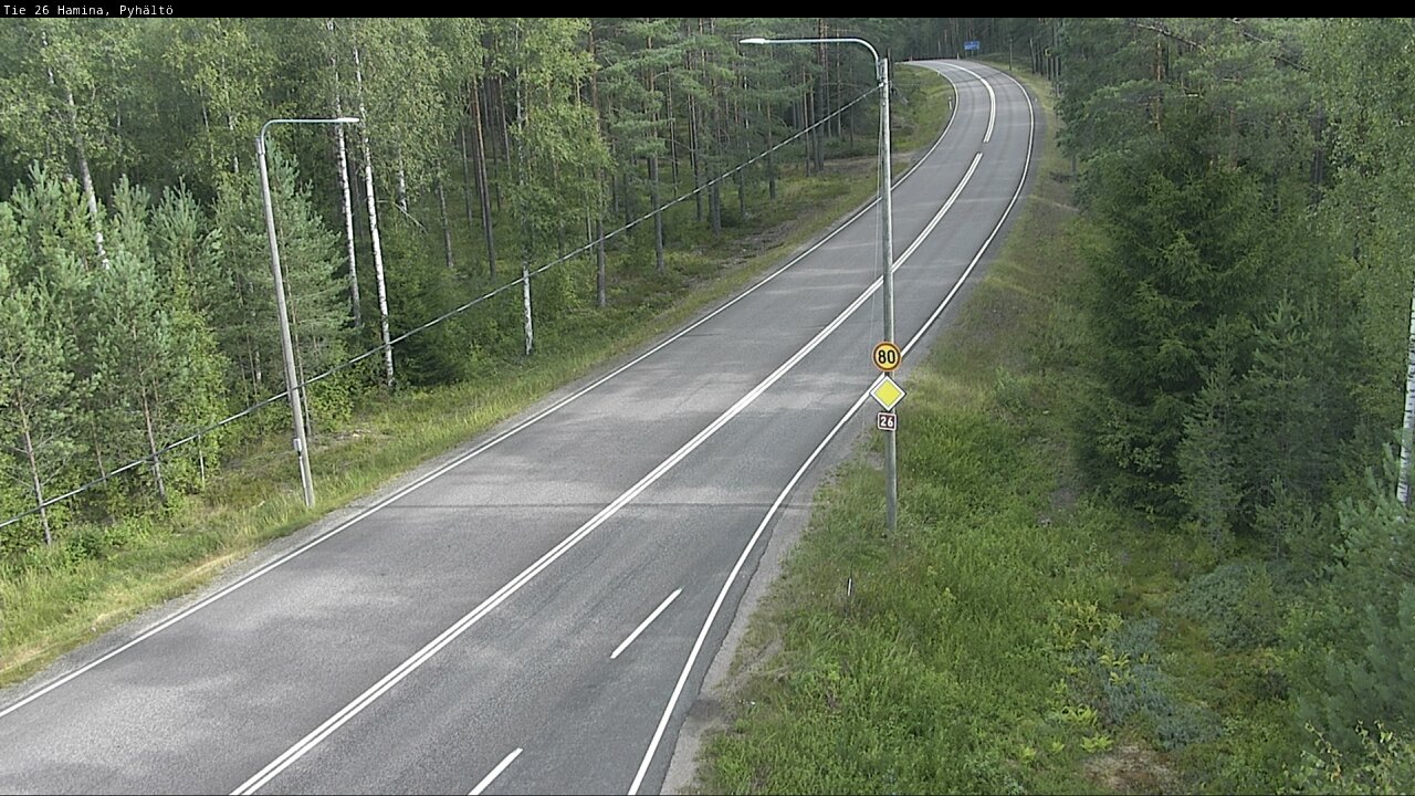 Weather Camera Image Road 26 Hamina, Pyhältö, Hamina, Kymenlaakso