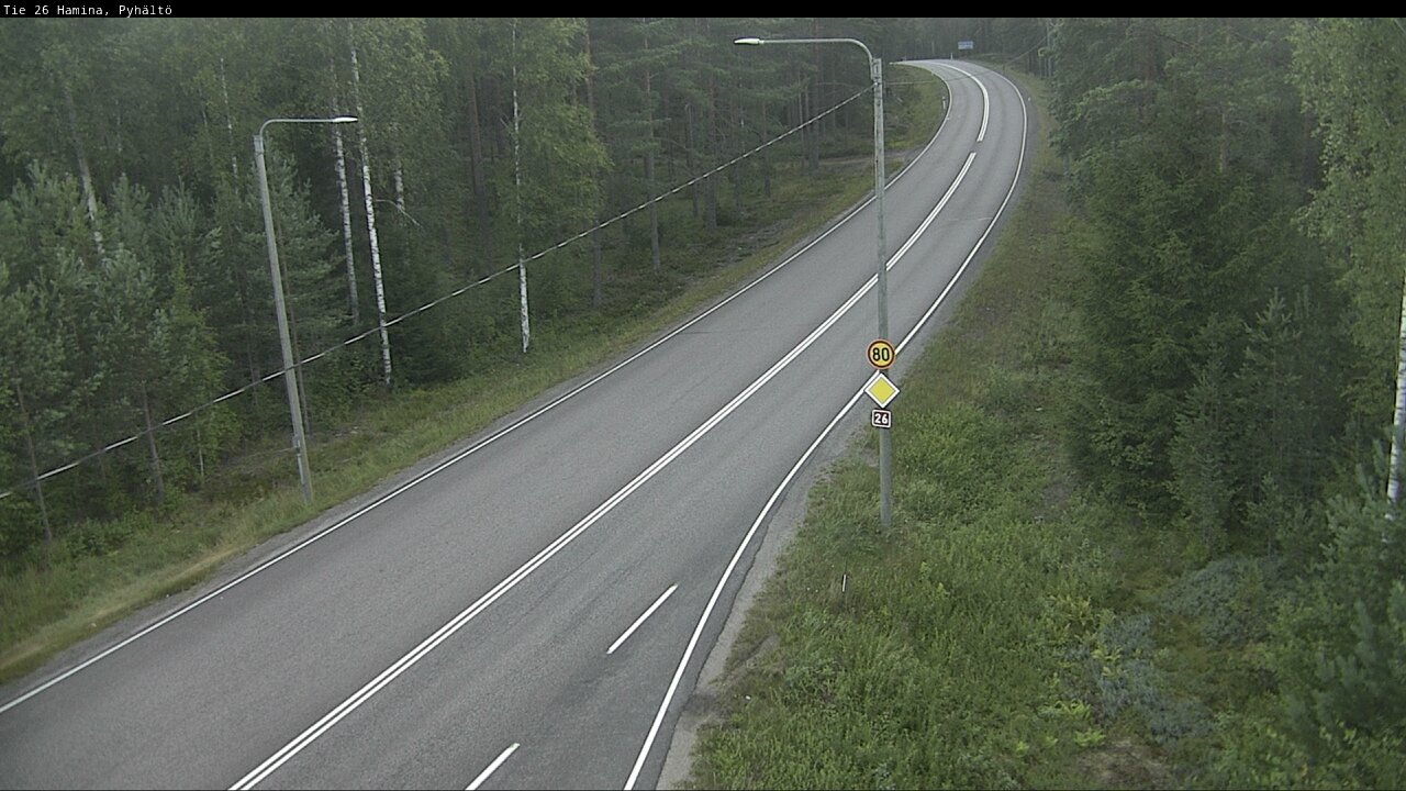 Kelikamerat Kuva Tie 26 Hamina, Pyhältö, Hamina, Kymenlaakso