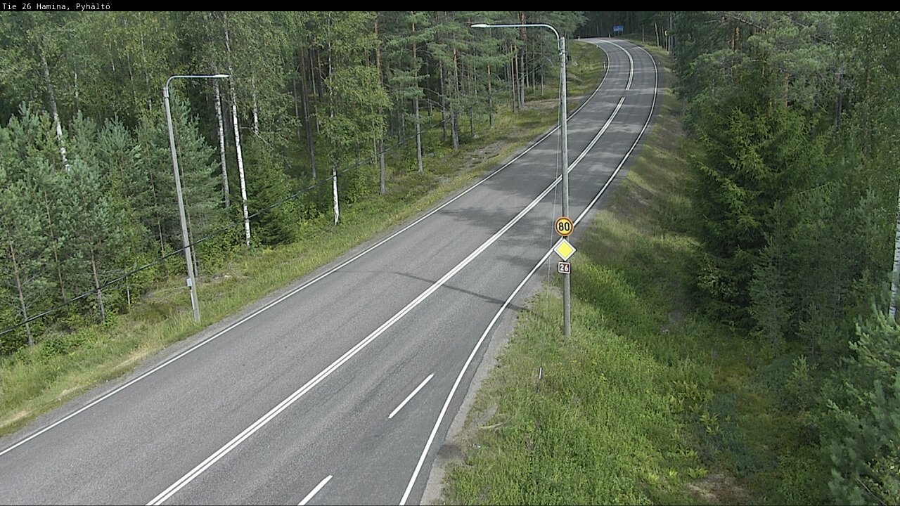 Kelikamerat Kuva Tie 26 Hamina, Pyhältö, Hamina, Kymenlaakso