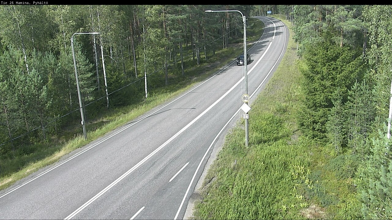 Kelikamerat Kuva Tie 26 Hamina, Pyhältö, Hamina, Kymenlaakso