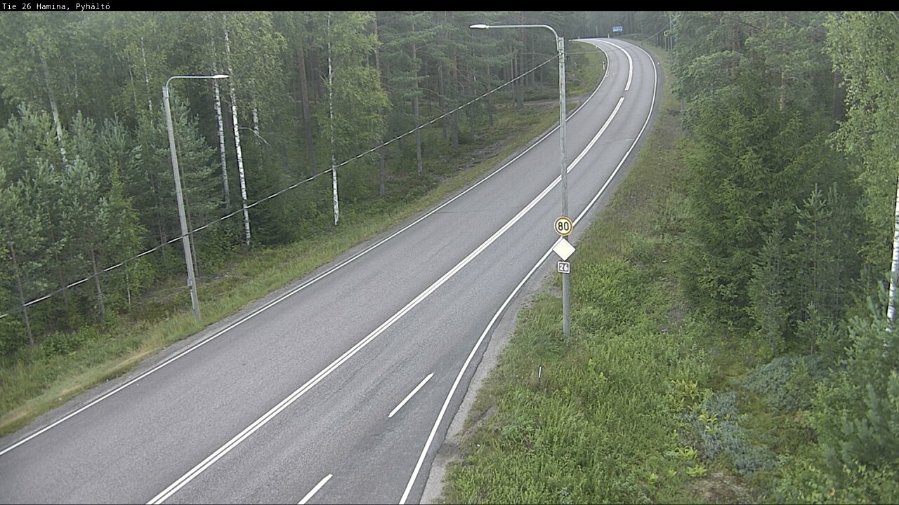 Weather Camera Image Road 26 Hamina, Pyhältö, Hamina, Kymenlaakso
