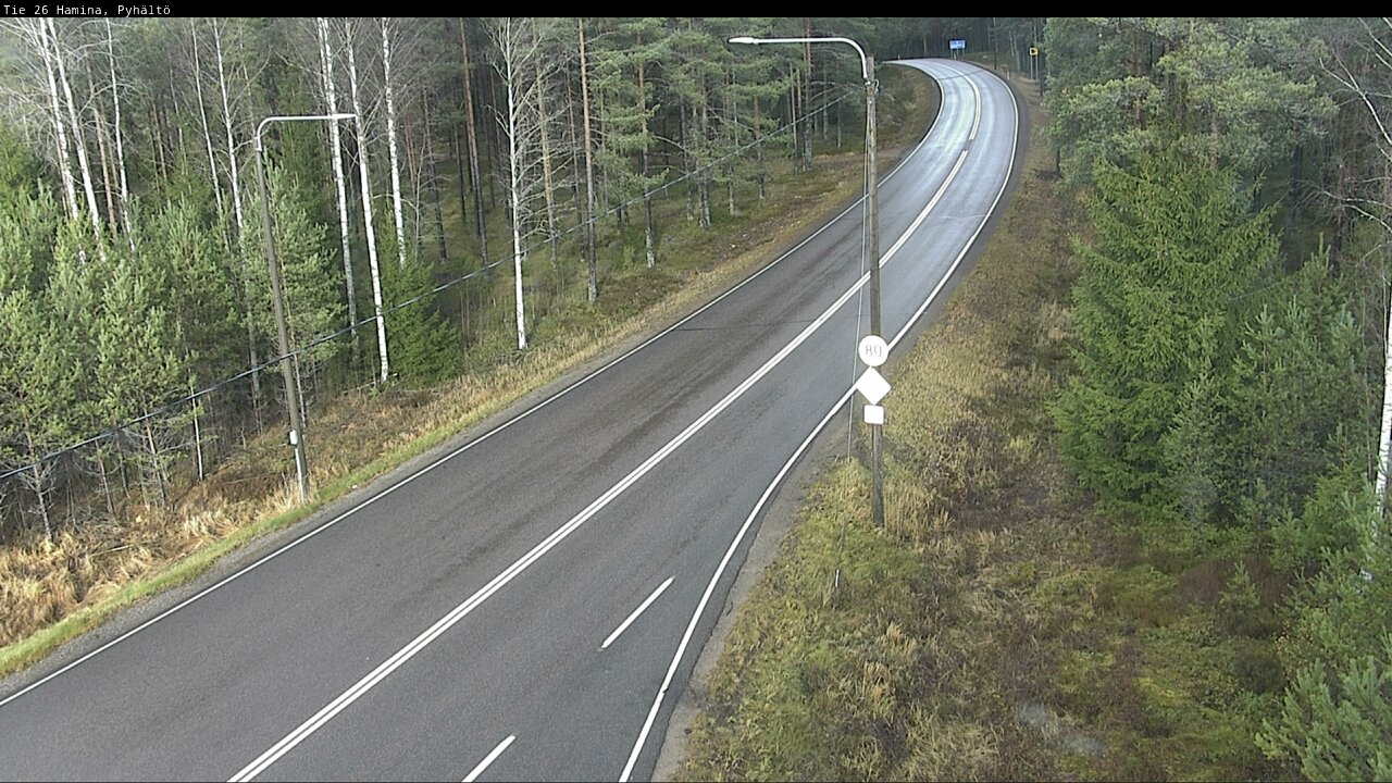 Kelikamerat Kuva Tie 26 Hamina, Pyhältö, Hamina, Kymenlaakso