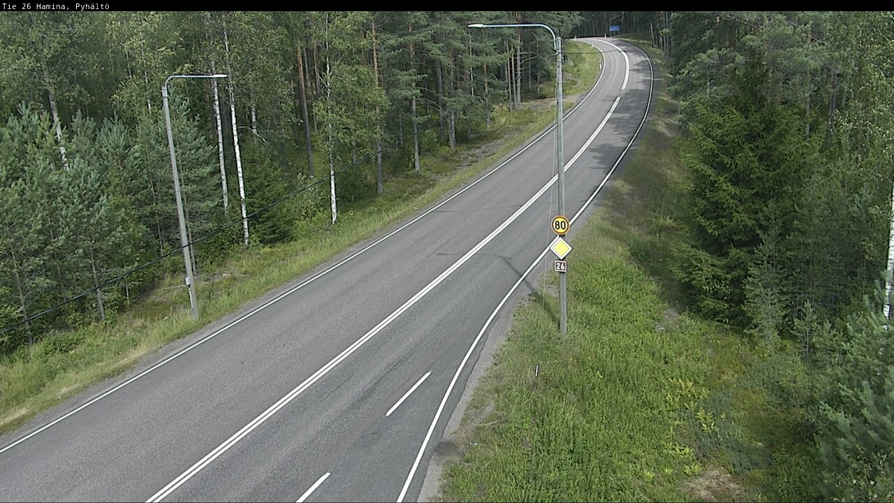 Kelikamerat Kuva Tie 26 Hamina, Pyhältö, Hamina, Kymenlaakso