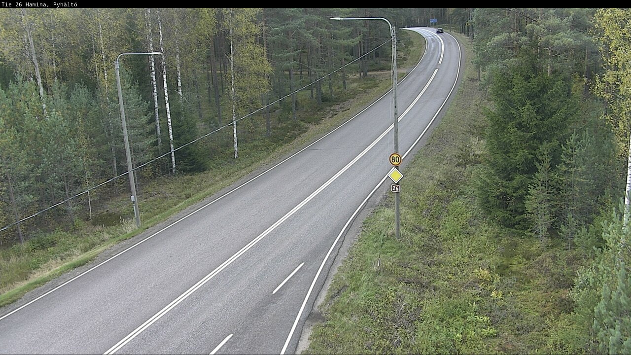 Kelikamerat Kuva Tie 26 Hamina, Pyhältö, Hamina, Kymenlaakso