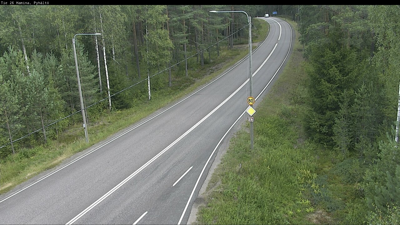 Weather Camera Image Road 26 Hamina, Pyhältö, Hamina, Kymenlaakso