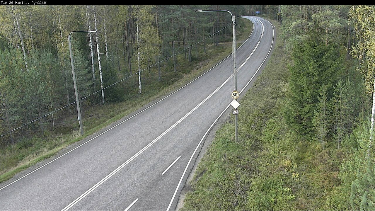 Kelikamerat Kuva Tie 26 Hamina, Pyhältö, Hamina, Kymenlaakso