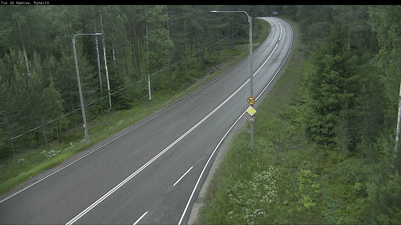 Kelikamerat Kuva Tie 26 Hamina, Pyhältö, Hamina, Kymenlaakso