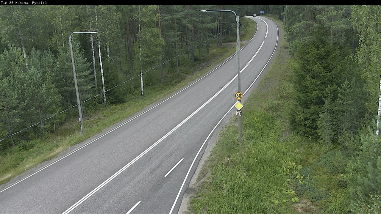 Kelikamerat Kuva Tie 26 Hamina, Pyhältö, Hamina, Kymenlaakso